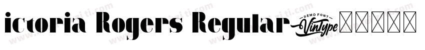 ictoria Rogers Regular字体转换